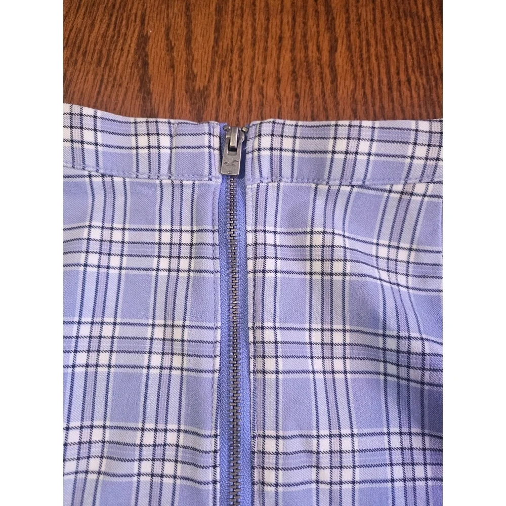 NEW Hollister Ultra High Rise Stretch Plaid Mini Pencil Skirt - Picture 6 of 10